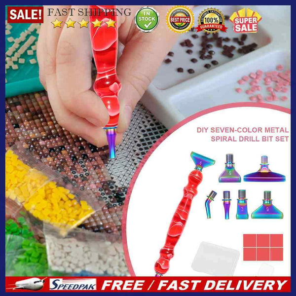 Diamond Painting Metal Point Drill Pen Kits DIY Art Crafts (Red Pen 13pcs)