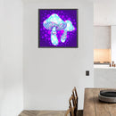 #A 5D DIY Full Round Drill Diamond Mosaic Color Mushroom Kit Rhinestone Drawing