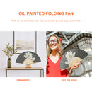Folding Fans Flowers DIY Painting By Numbers Fans Art Craft Home Decor for Gifts