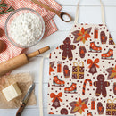 Christmas Printed Kitchen Aprons Waterproof Linen Oil-proof Apron (SD317)