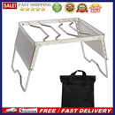 Outdoor Stainless Steel Foldable Stove Stand Rack Camping Pot BBQ Grill Bra