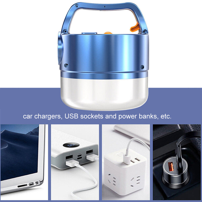 Portable Solar Camping Light Flashlight Tent Emergency Lantern Lamp for Outdo