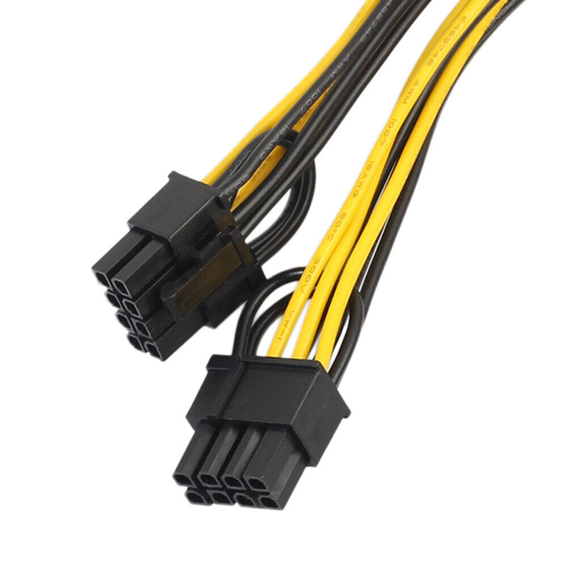 20cm 6 Pin to Dual 8 Pin PCI Power Splitter Cable VGA PCI Express Adapter
