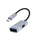 Data Sync Power Supply Type-C OTG Adapter PD Fast Charging USB 3.0 Converter