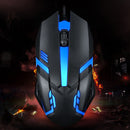 120cm USB 5500DPI 2 Buttons LED Business Mouse Optical Ergonomic for Game Office