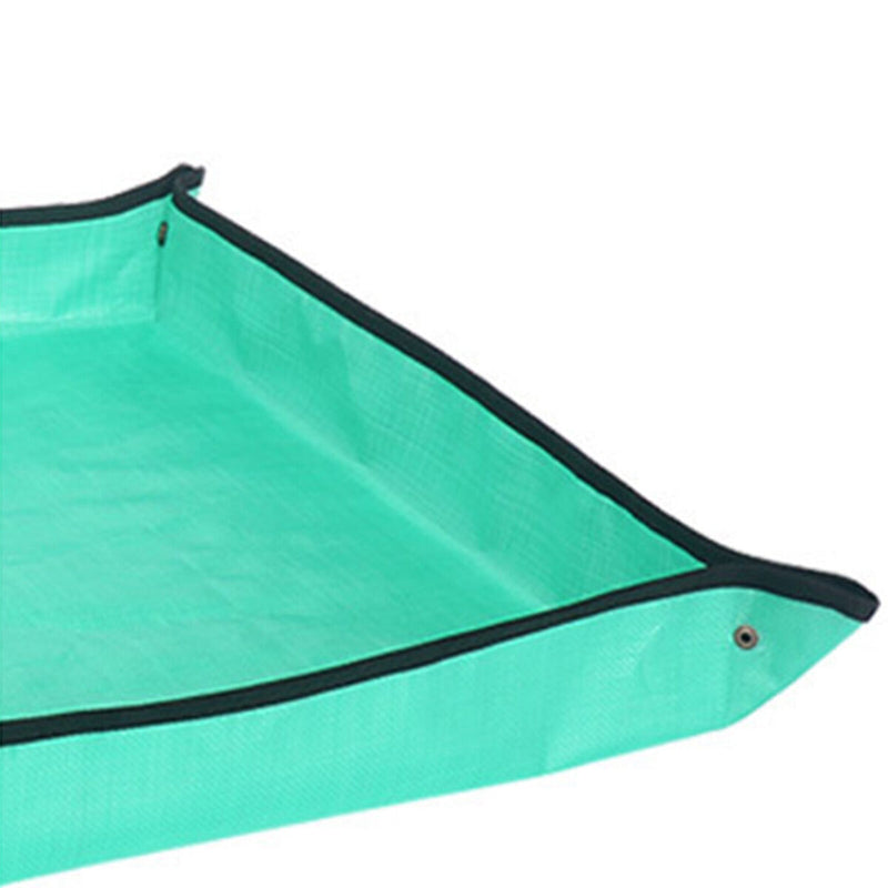 Plant Repotting Mat Waterproof Foldable Planting Pot Pad (Green 100x100cm) Newly