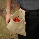 Outdoor Foraging Bag Harvest Garden Fruit Picking Jungle Tool Pouch (Khaki)