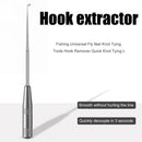 Stainless Steel Fishing Hook Extractor Quick-Release Hook Remover (Gray) Newly