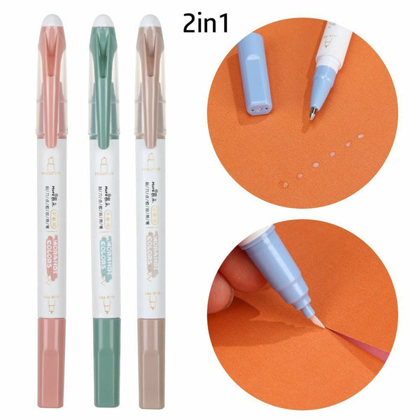 Dots Stick Roller Double Sided Adhesive Ceramic Blade Cutter Cutting Knives