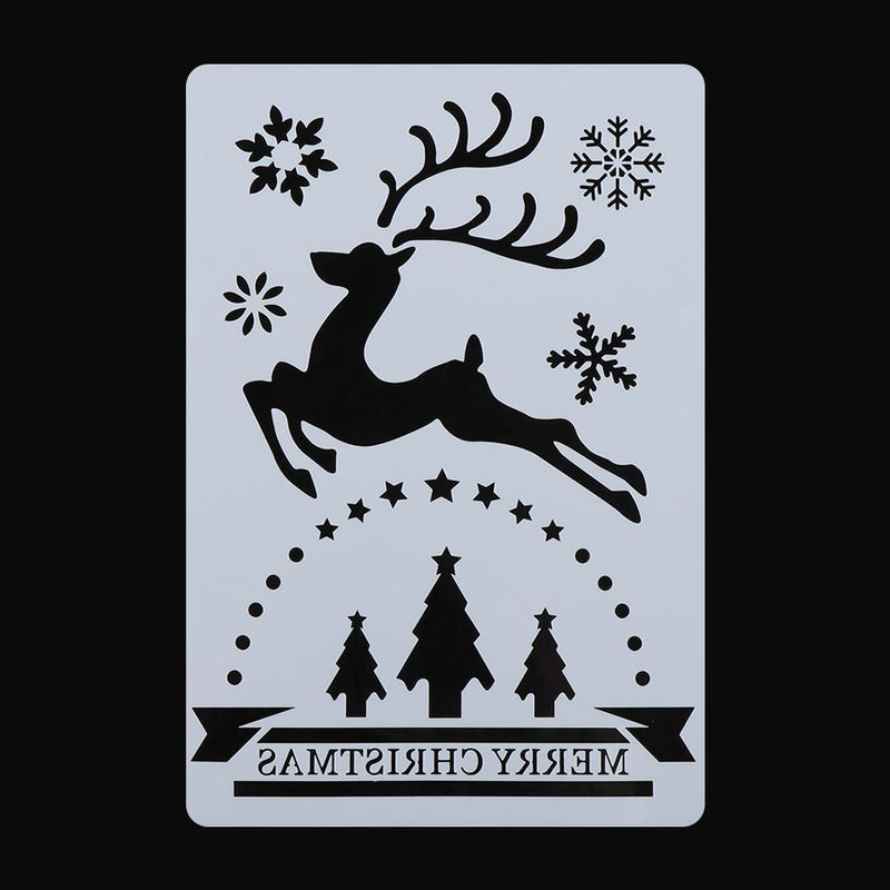 Decorative Merry Christmas Scrapbooking Layering Stencils Painting Template