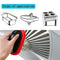 Handy Sponge Oval Cleaning Brush Multi-Functional Kitchen Clean Tools(Red) Newly
