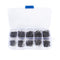 500pcs 3-12 Size Skirt Fishing Hook Set Hard Steel Fishing Hook with Barb
