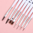 UV Gel Nail Art Brush Set Carving Nail Liner Painting Pen Drawing Dotting