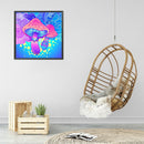 #A 5D Diamond Painting Kit Purple Bear Full Round Drill DIY Wall Art Crafts Mo