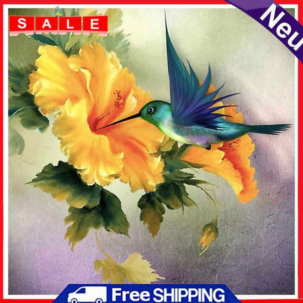 Hummingbirds Gather Honey 20X20cm Oil Paint By Numbers Picture DIY Painting Kits
