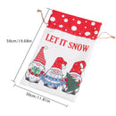 Christmas Drawstring Gift Bags Cartoon Goodie Sack Kids Gift Giving Pouch (
