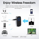 J22 Bluetooth-Compatible Receiver 5.0 3.5mm AUX Jack Audio Adapter for Car PC