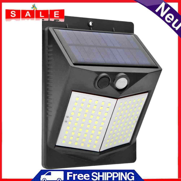 120LED Solar 3 Mode Light Control Garden Light PIR Motion Sensor Wall Lamp