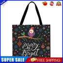 Christmas snow owl Printed Shoulder Shopping Bag Casual Large Tote Handbag