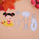 5pcs Summer Beach DIY Cutting Dies Stencils Scrapbook Embossing Album Cards-2054