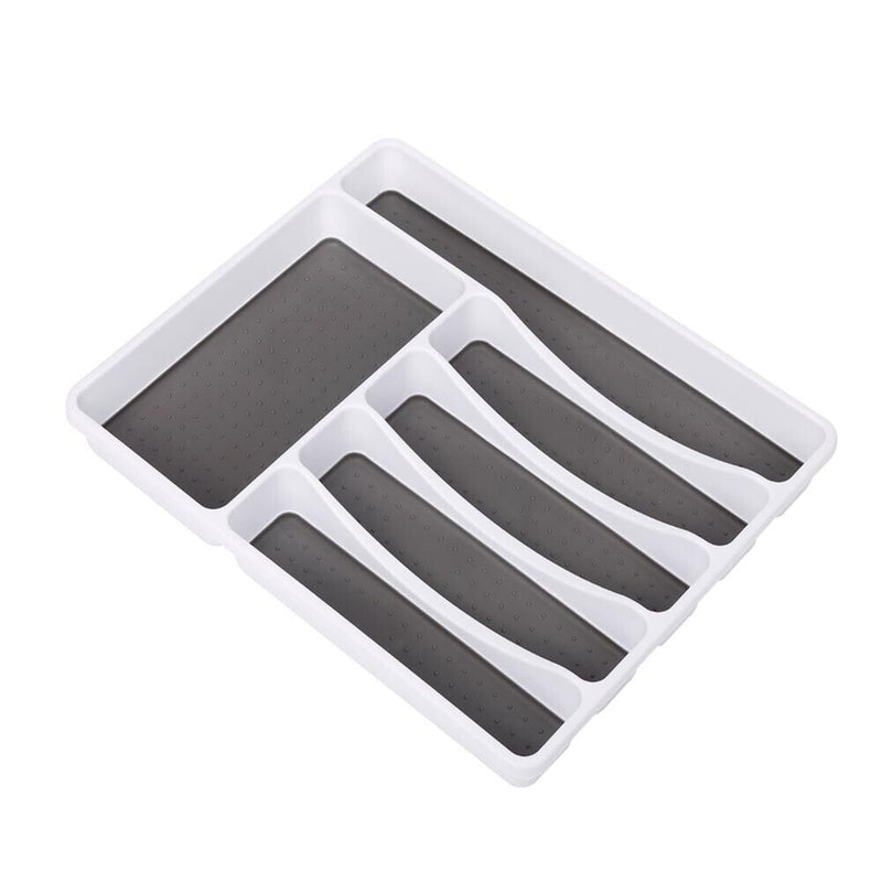 Cutlery Storage Tray Spoon Fork Tableware Drawer Organizer Container Separation