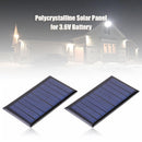 0.3W 5V 60mA Solar Panel Polycrystalline Cell Panel for 3.6V Battery (2pcs)