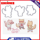 Cool Fox Transparent Stamps Metal Cutting Dies Stencils Scrapbooking Emboss-1898