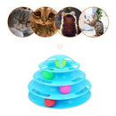 Cat Funny Cat Tower Puzzle Toys Turntable Amusement Ball Training Play Plate