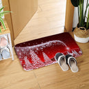 Anti-slip Floor Carpet Flannel Door Mat Xmas Home Party Decor (Snow Scene)