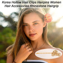 Elegant Hollow Barrettes Trend Hairpins Alloy Clips Women Jewelry Accessories