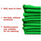 10pcs Green Microfiber Towel Car Cleaning Wash Drying Detailing Cloth No Scratch