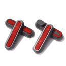 4pcs Wheels Hub Cap Protective Shells Reflective Stickers for M365 (Red) Newly