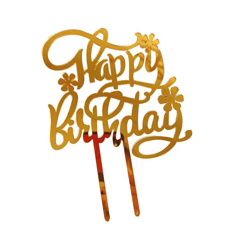 Wedding Decoration Cake Topper Acrylic Decor Happy Birthday Party Supplies
