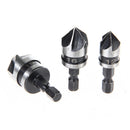3PC1/4 Hex 5Flute 12-19mm Lower Drill for Wood, Metal, Quick Change