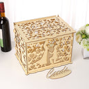 DIY Wooden Wedding Card Boxes Business Card Wood Box Holder Wedding Supplies
