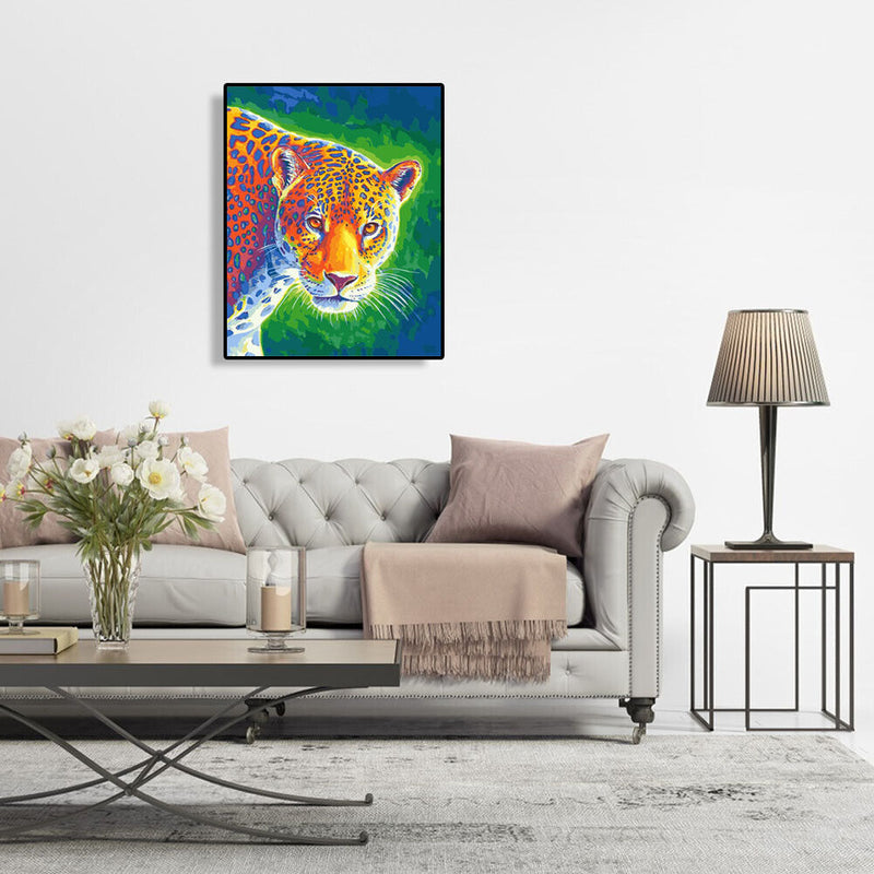 Color Oil Painting By Numbers Kits Handmade Canvas DIY Art Picture Modern Dec