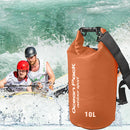 Waterproof Pouch Dry Sack for Drifting Swimming Trekking Bag (Orange 10L)