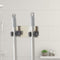 10pcs Wall Mounted Mop Holder Broom Brush Hanger Rack Organizer(Black-2)