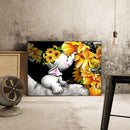5D Sunflower Elephant Mosaic Diamond Painting Drawing Full Round Drill Handcraft