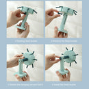 Kitchen Hook Folding Rotable Self Adhesive Cutlery Hang Holder (Blue) Newly