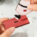 Home Wooden Craft Chrismtas Wood Ornament Desktop Decoration Santa Claus