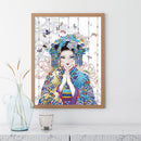 5D Diamond Painting Geisha Girl Partial Special Shape Drill DIY Mosaic Picture