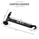 Outdoor Aluminum Alloy Handle Ground Nail Hammer Tool Hammer Camping Hammer