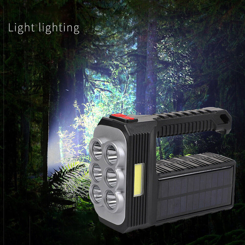 Portable LED Flashlight Rechargeable Searchlight for Fishing Camping Hand Lamp