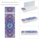 DIY Mandala Special Shaped Diamond Painting 2 Grids Pencil Case Storage Box