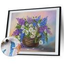DIY Paint By Number Kit Flowers in Vase Acrylic Paint for Gift Art Ornaments