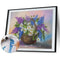 DIY Paint By Number Kit Flowers in Vase Acrylic Paint for Gift Art Ornaments