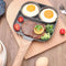 Frying Omelet Pan Non-stick Egg Steak Ham Pancake Breakfast Maker (2 Holes)