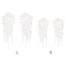 DIY Crafts White Embroidery Sewing Flower Collar Patch Angel Wing Applique