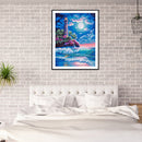 DIY Full Round Drill Diamond Painting lighthouse Mosaic Art